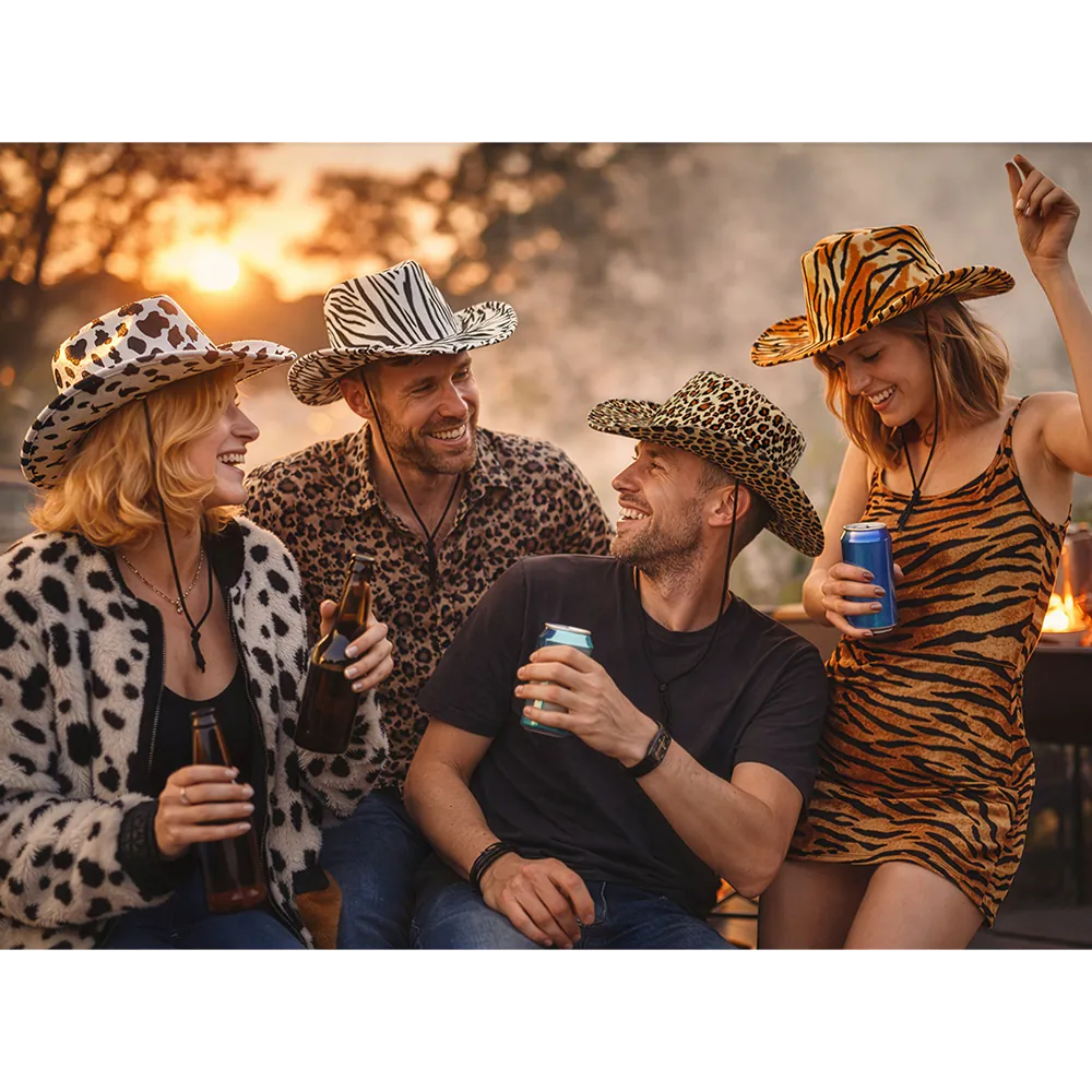 Cowboyhatt, zebra