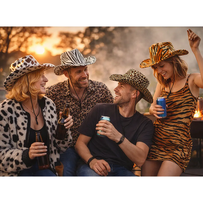 Cowboyhatt, zebra