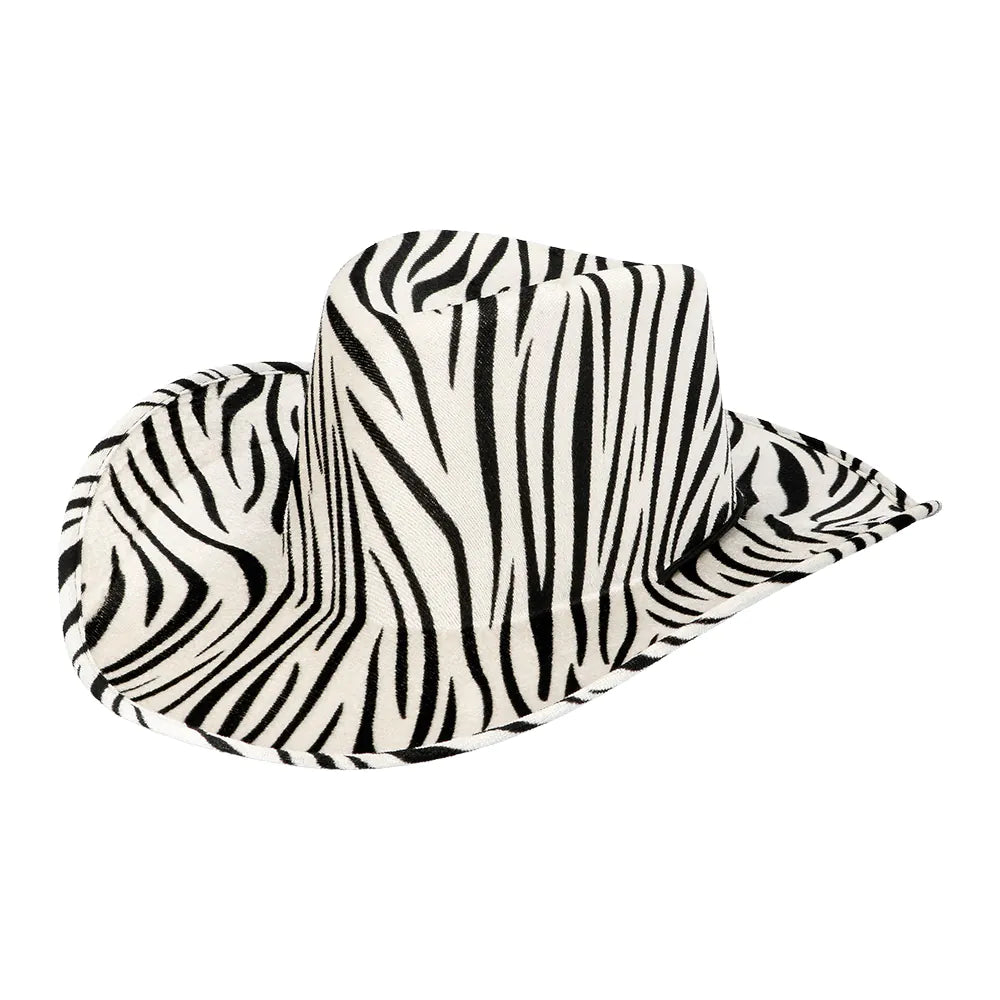 Cowboyhatt, zebra