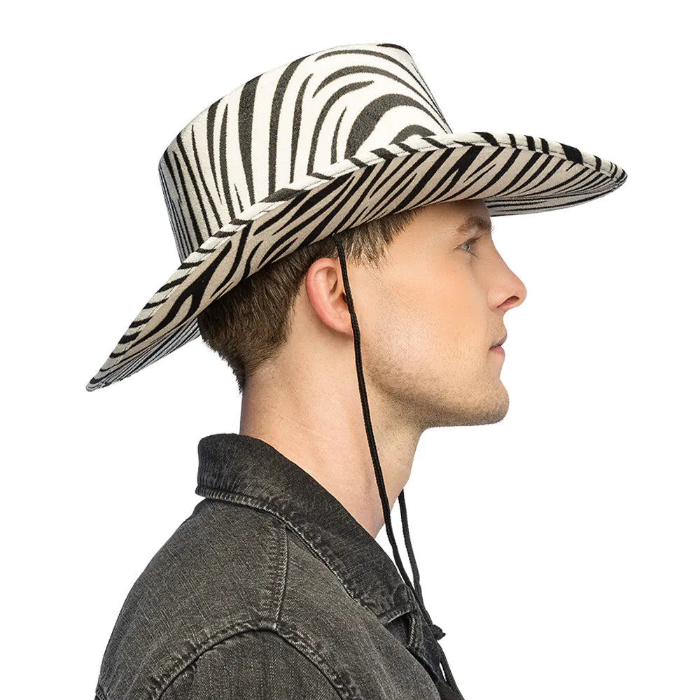 Cowboyhatt, zebra