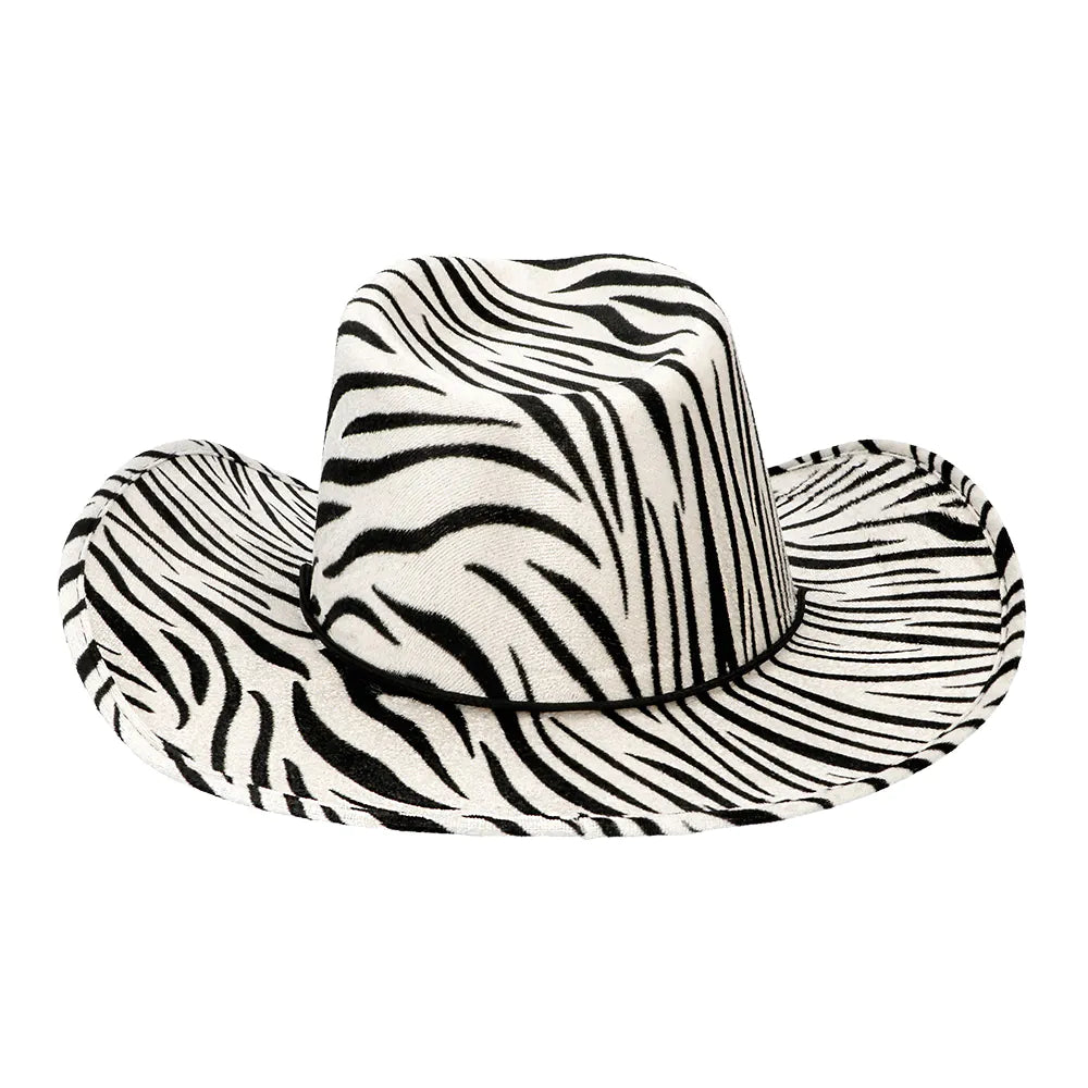 Cowboyhatt, zebra