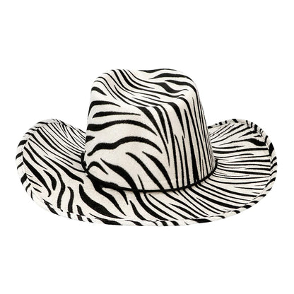 Cowboyhatt, zebra