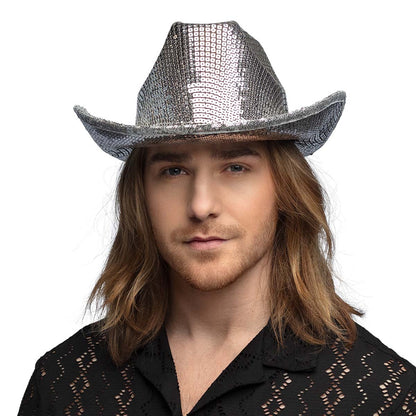 Cowboyhatt, groovy silver