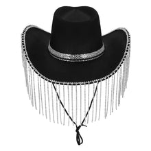 Cowboyhatt, showgirl svart