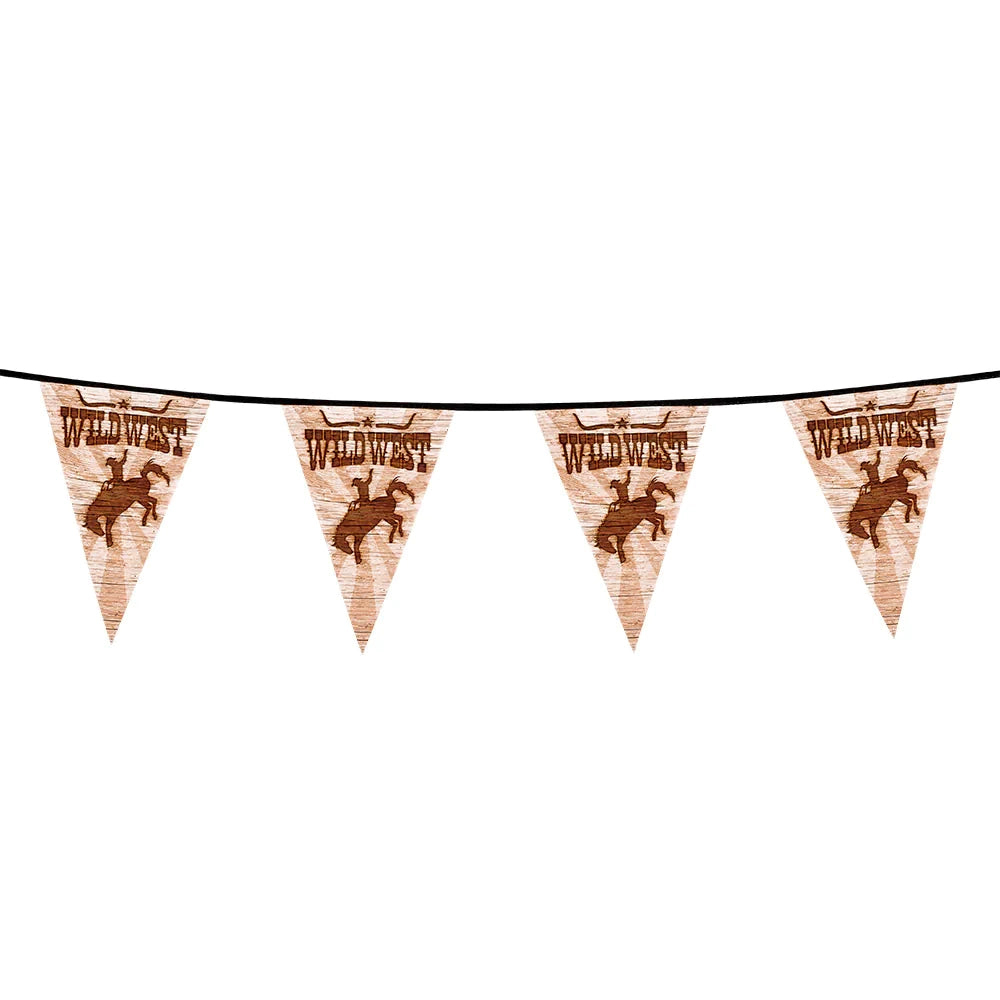 Flaggirlang, wild west 6 m