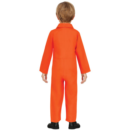 Barndräkt, fånge orange 3-4 år (105 cm)