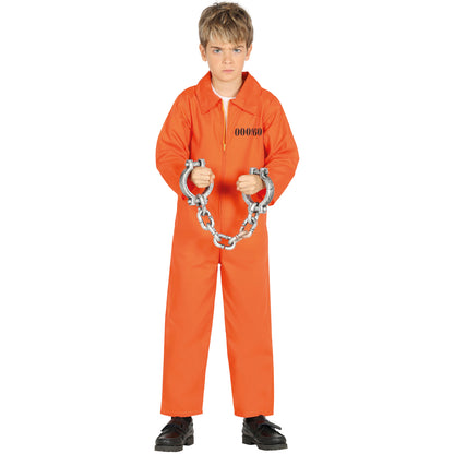 Barndräkt, fånge orange 3-4 år (105 cm)