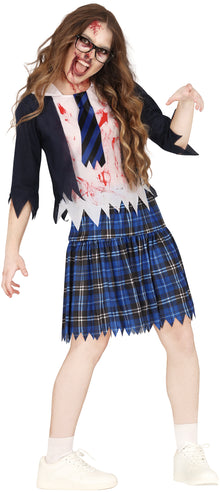 Tonårsdräkt, zombie high schooler 14-16 år (168 cm)