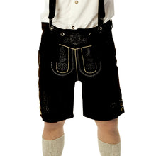 Tyrolerbyxor korta svarta, 2XL