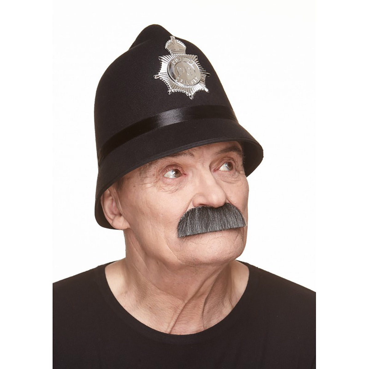 Mustasch, barkeep svart/vit