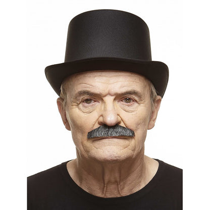 Mustasch, butler svart/vit