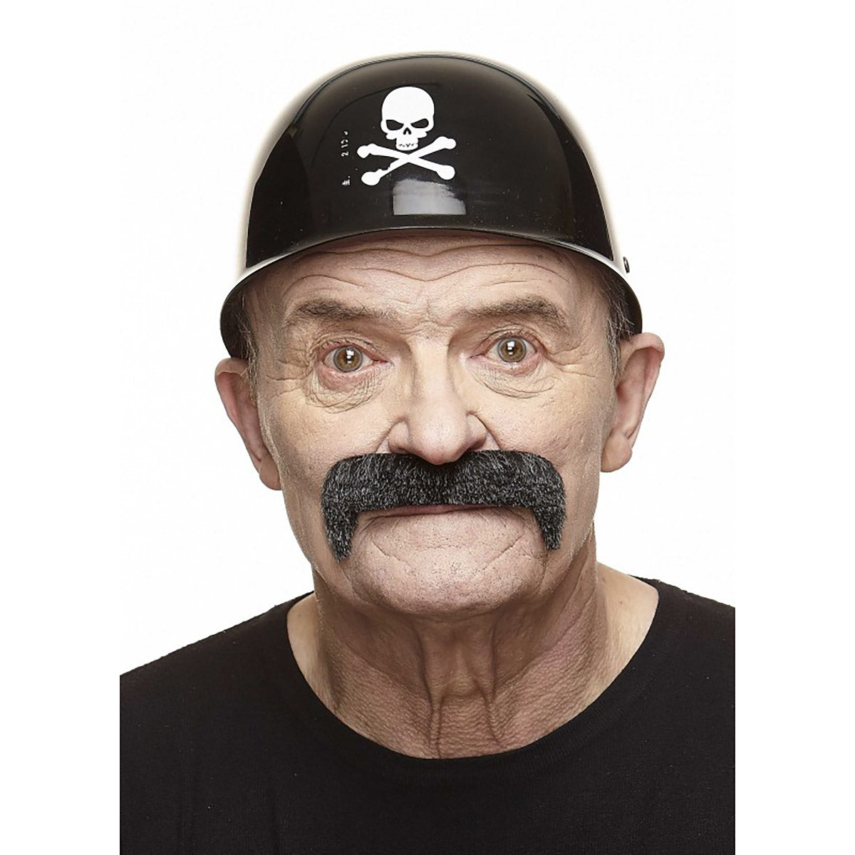 Mustasch, magnum grå