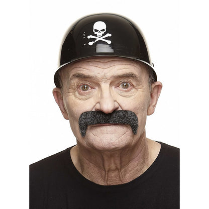 Mustasch, magnum grå