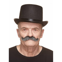 Mustasch, sheriff svart/vit