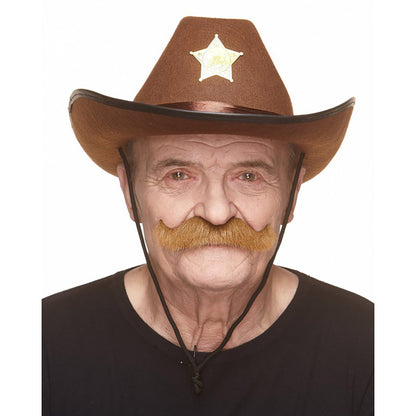 Mustasch, sheriff kastanj