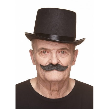 Mustasch, captain grå/vit