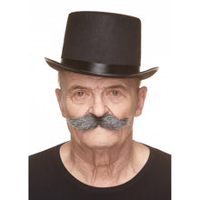 Mustasch, klondike svart/vit