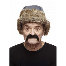 Mustasch, cowboy svart