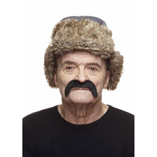 Mustasch, cowboy svart deluxe