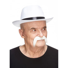 Mustasch, cowboy vit