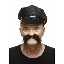 Mustasch, biker svart