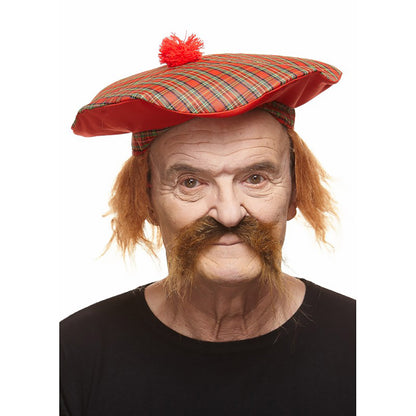 Mustasch, biker brun