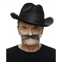 Mustasch, outlaw svart/vit