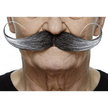 Mustasch, showman svart/vit