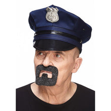 Mustasch, handyman grå/vit