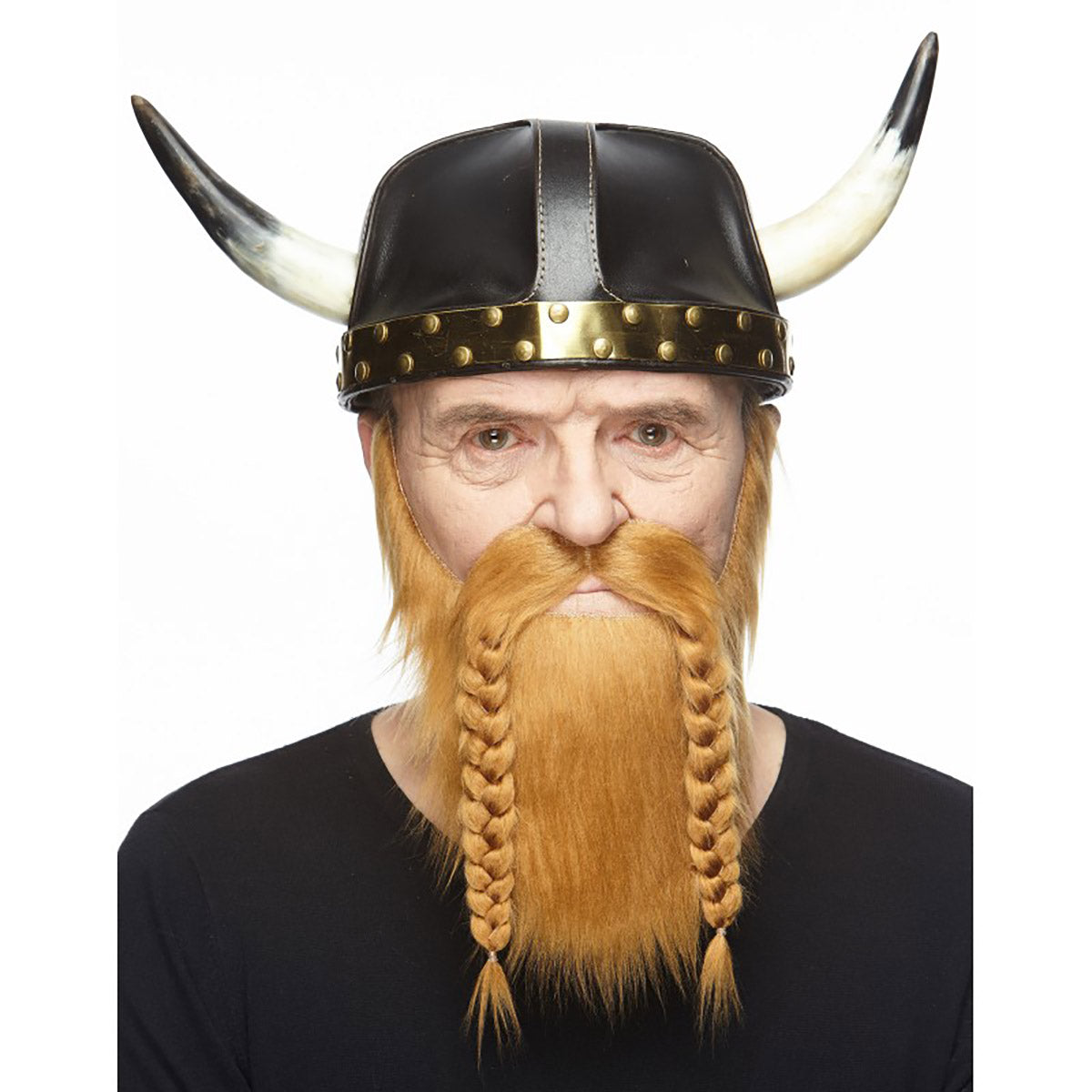Mustasch med skägg, viking brun
