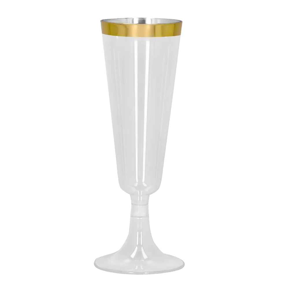 Plastglas, guld 4 st
