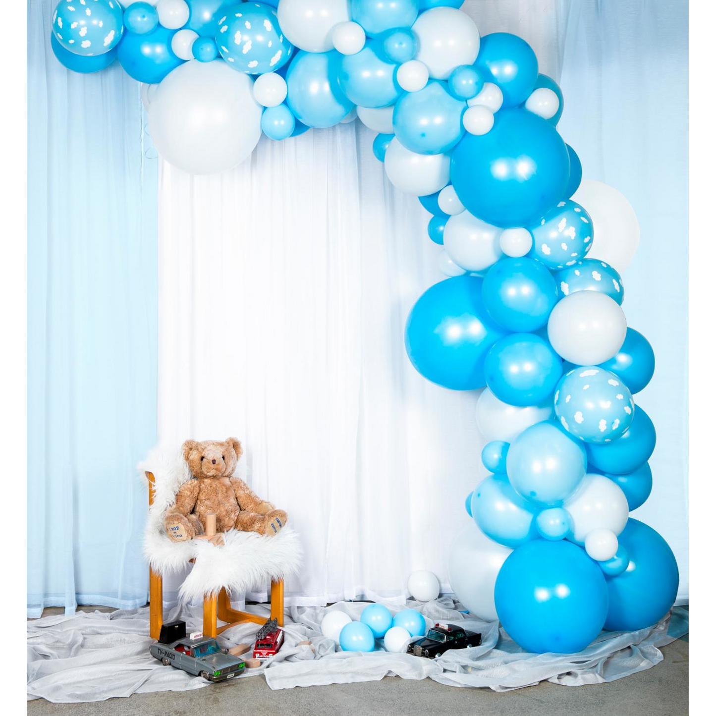 Ballongbåge, baby blå