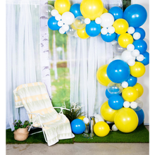 Ballongbåge, gul & blå