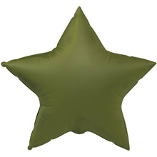 Folieballong, stjärna olive green 45 cm