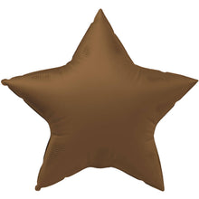 Folieballong, stjärna chocolate brown 45 cm