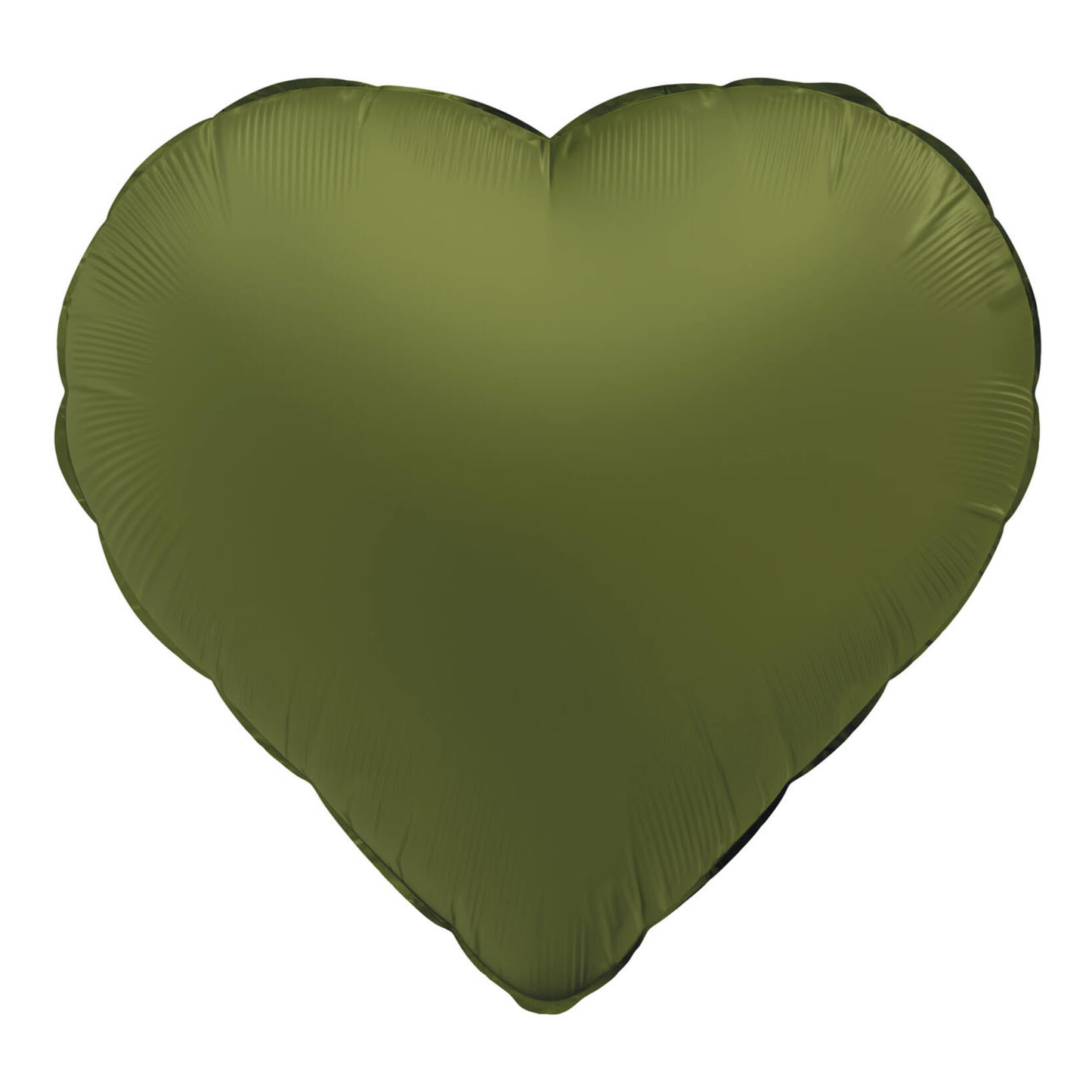 Folieballong, hjärta olive green 45 cm