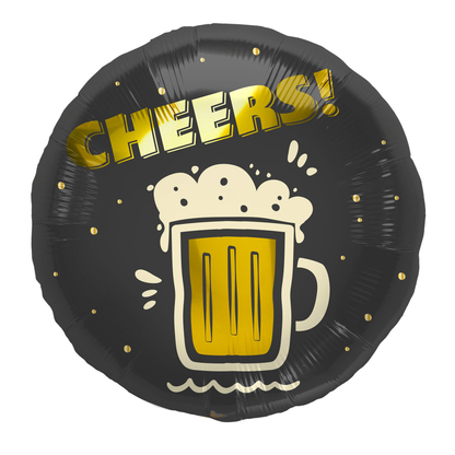 Folieballong, cheers beer 45 cm