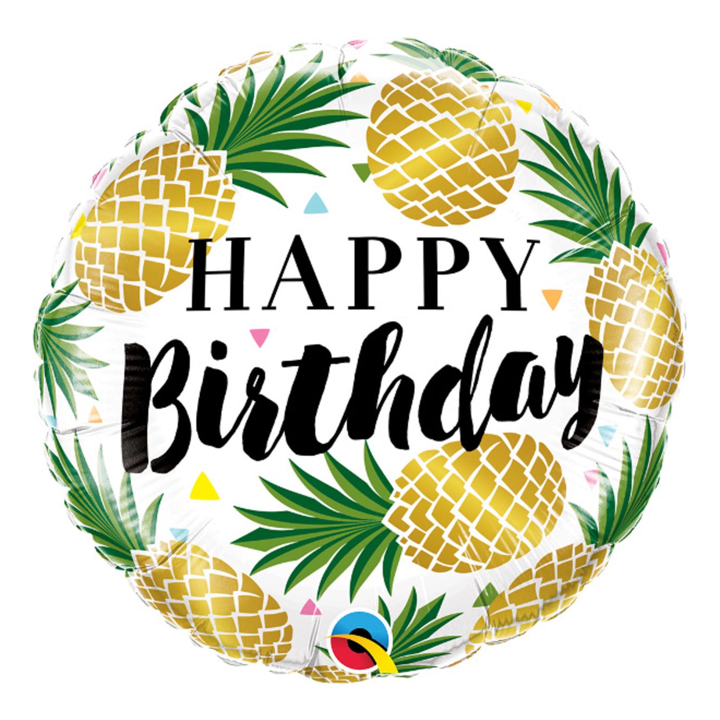Folieballong, happy birthday pineapple 45 cm