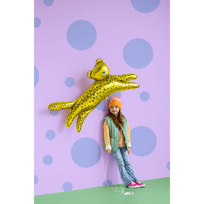 Folieballong, leopard 124x63 cm