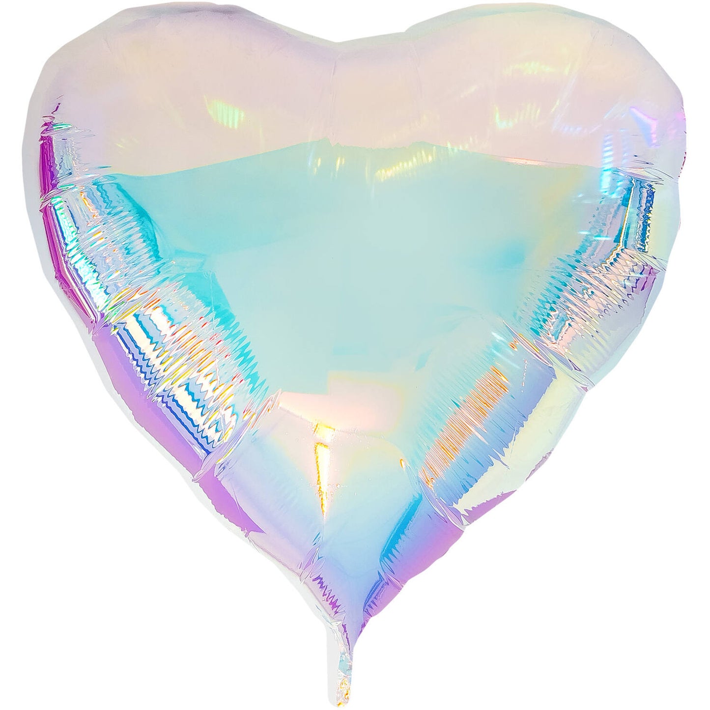 Folieballong, hjärta iridescent XXL 103x107 cm