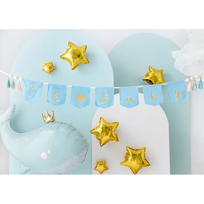 Girlang, Oh baby with tassels ljusblå 2,5 m