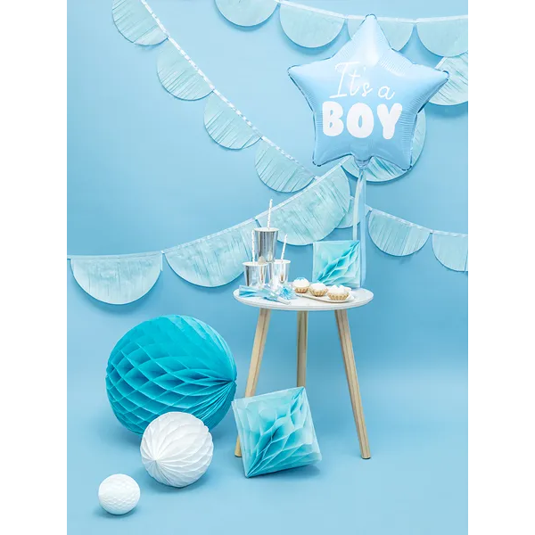 Folieballong, hjärta its a boy 45 cm