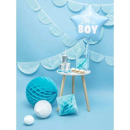 Folieballong, hjärta its a boy 45 cm