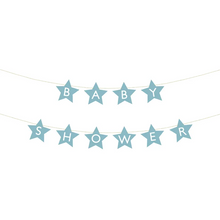 Girlang, baby shower ljusblå 290x16,5 cm