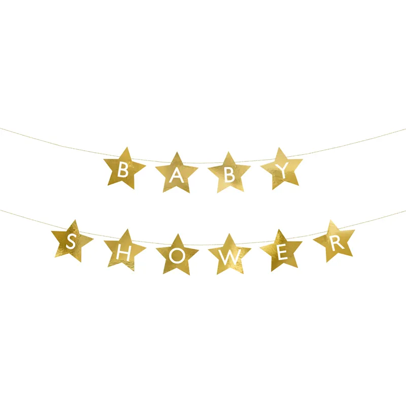 Girlang, baby shower guld 290x16,5 cm