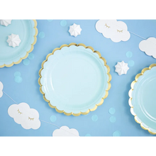 Tallrikar, ljusblå 18 cm 6 st