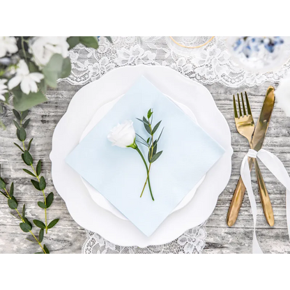 Servetter, ljusblå 20 st