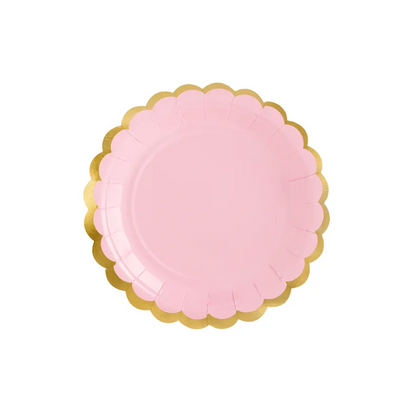 Tallrikar, ljusrosa 18 cm 6 st