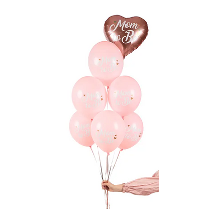 Ballonger, mom to be ljusrosa 30 cm 6 st