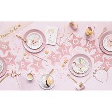 Girlang, baby shower ljusrosa 290x16,5 cm